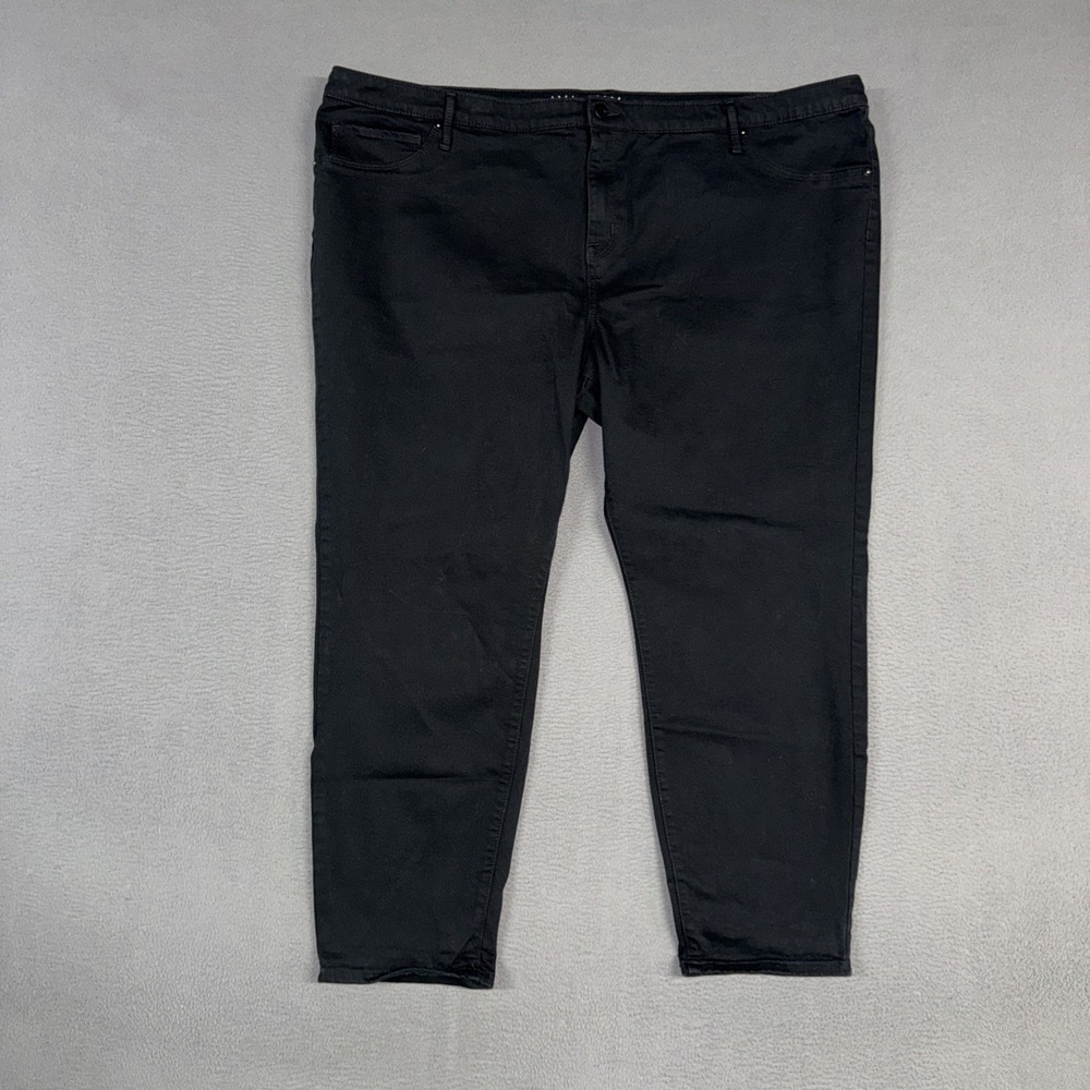 Ava & Viv Jeans Womens 26W Black Jegging Ankle Stretch Denim Cotton Blend Preppy